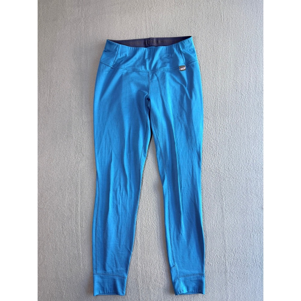 Patagonia Capilene Midweight Baselayer Bottoms Blue Womens Small 44490